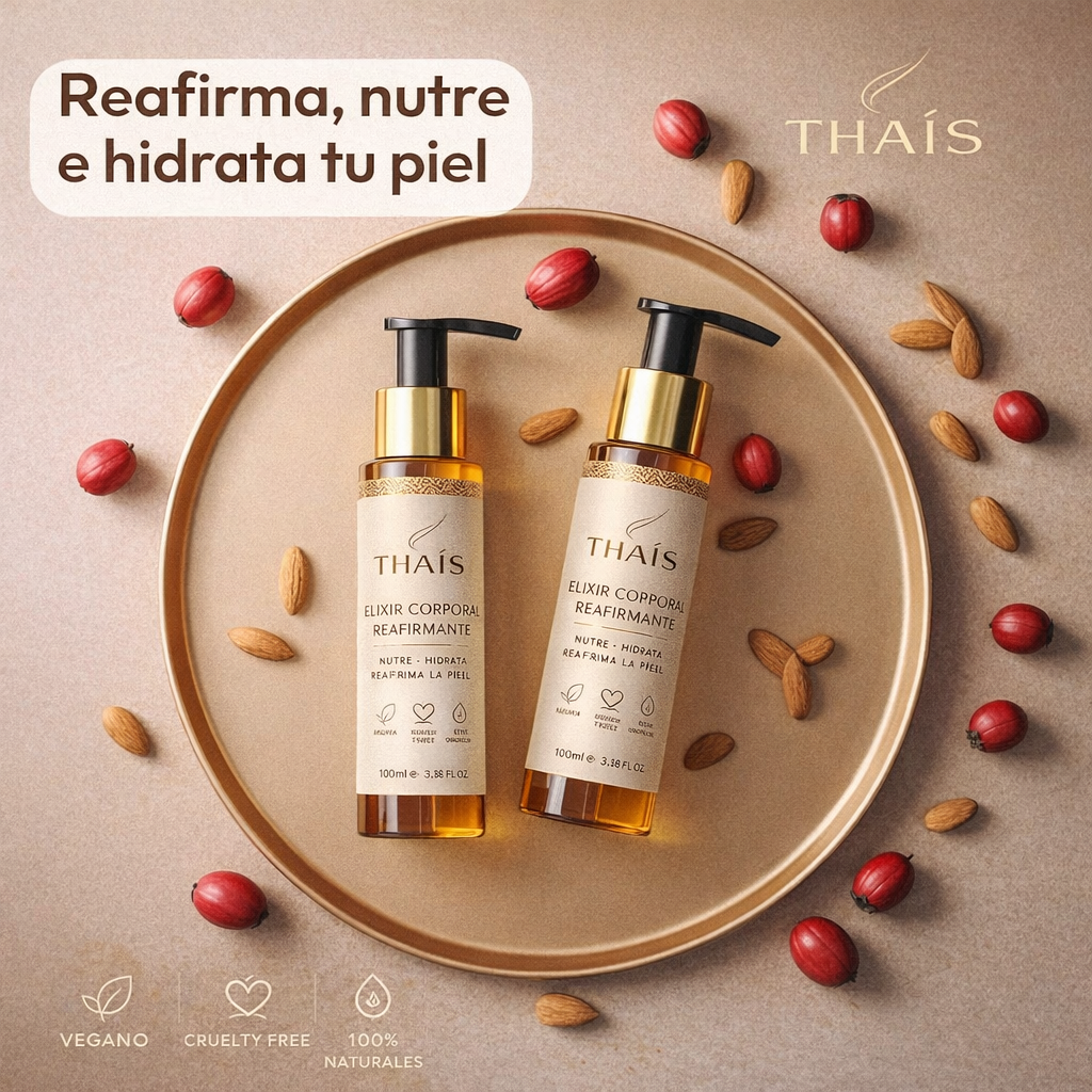 THAÍS Elixir Corporal Reafirmante – Piel más firme, suave y luminosa